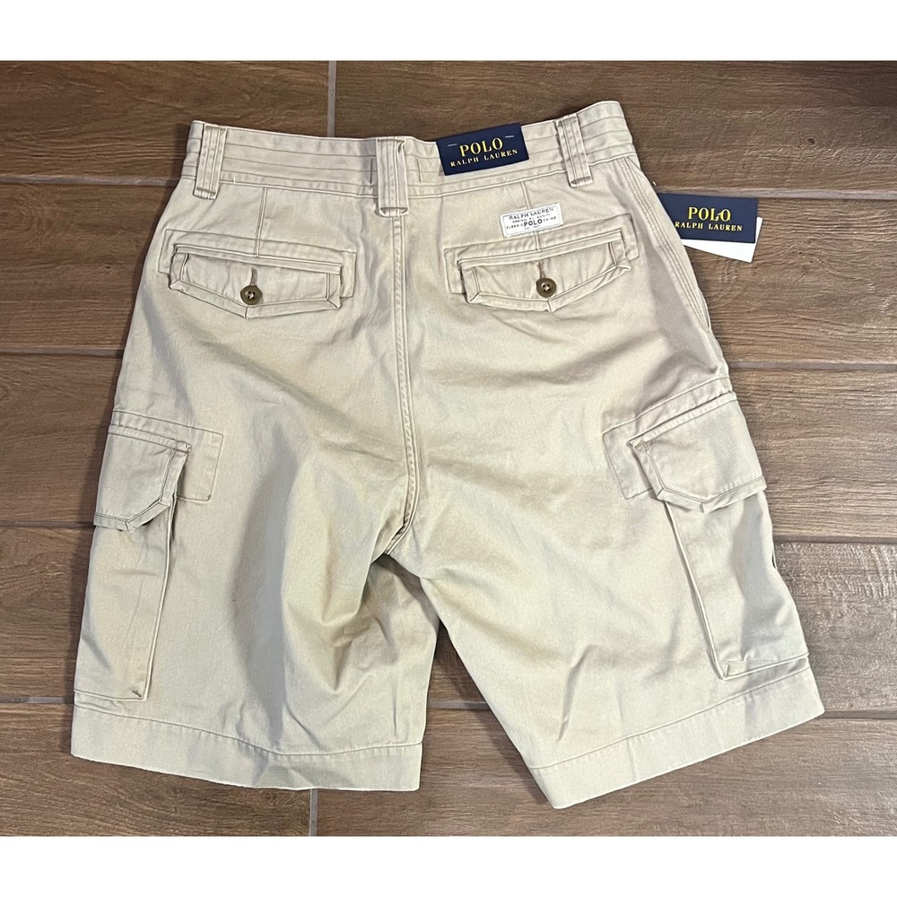 Polo Ralph Lauren Men's Hudson Khaki Tan Size 30 Chino Cargo Shorts NWT - Picture 8 of 9